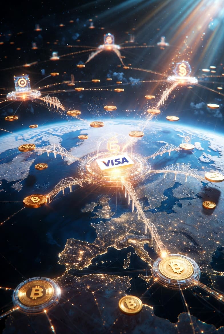 Visa продолжает интеграцию криптовалютных технологий